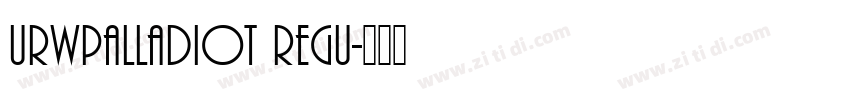 URWPalladioT Regu字体转换